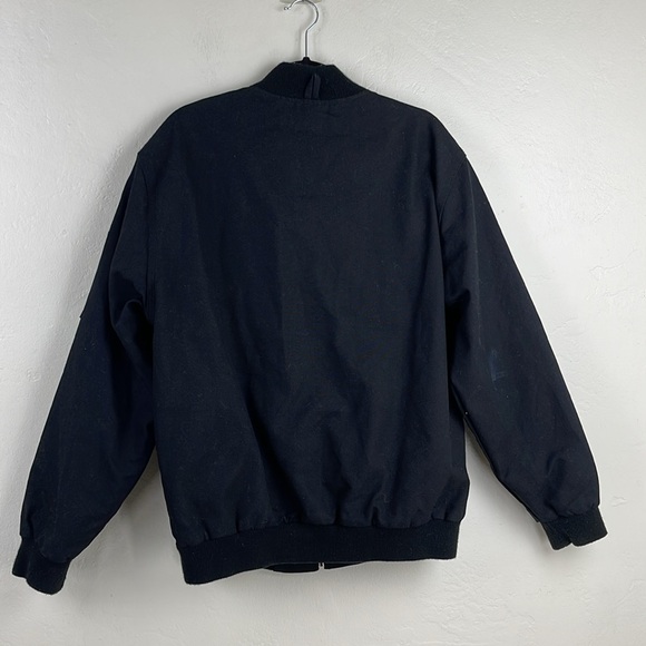 Filson CCF Bomber Jacket 20092130 Utility Black Work Coat Duck Canvas Dark  L - Picture 3 of 12